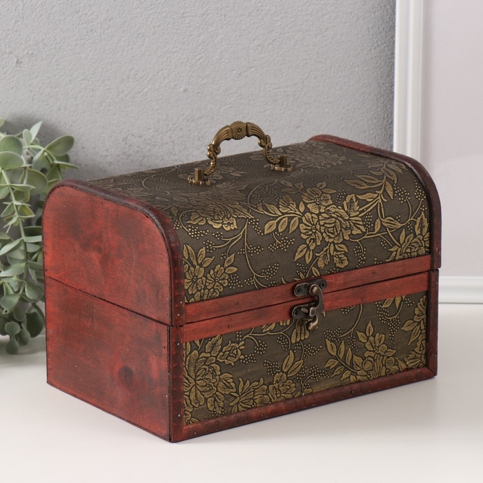 Шкатулка дерево сундучок Шкатулка дерево сундучок "Цветущий сад и бабочки" набор 3 шт 8х14х6,5 11х18х12 15х22х16 см