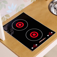 Игровая мебель &laquo;Детская кухня&raquo;, цвет корпуса бело-бежевый, цвет фасада бело-розовый, фартук цветы