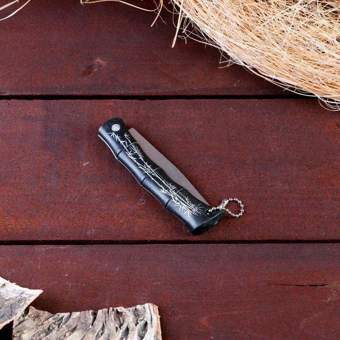 Нож складной Нож складной "Бамбук" 15см, клинок 62мм/1,2мм, с кольцом