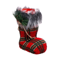 Конфетница &laquo;Сапожок&raquo;, в клетку