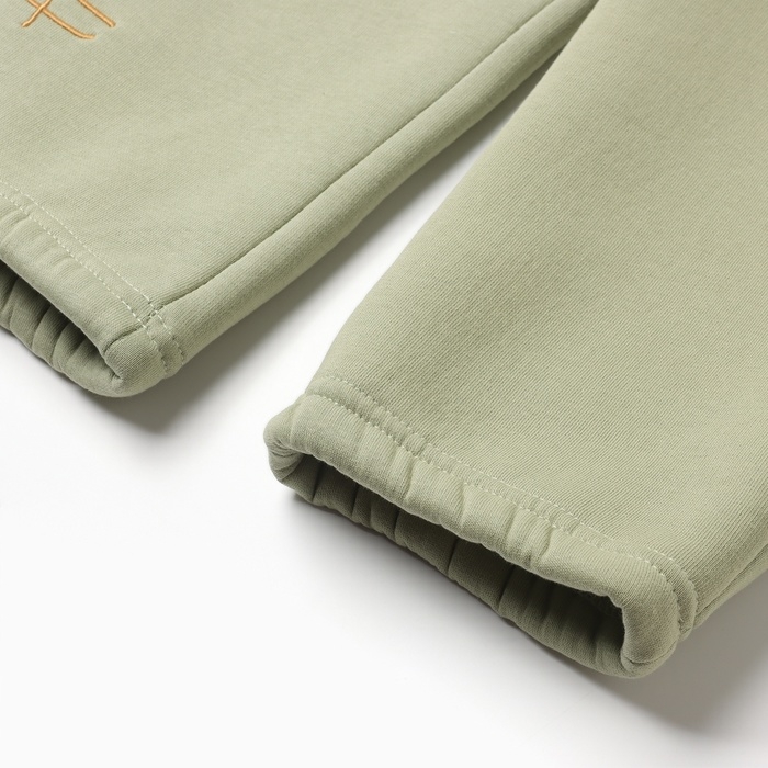 Брюки детские MINAKU: Exclusive print, цвет оливковый, Oversize рост 152 см