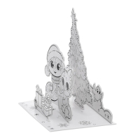 Новый год! Набор для творчества 3 в 1 «3D раскраска: Весёлый праздник», 6 деталей Новый год! Набор для творчества 3 в 1 «3D раскраска: Весёлый праздник», 6 деталей