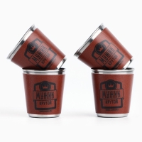 Стопки, набор &laquo;Крутой мужик&raquo;, 4 шт х 50 мл