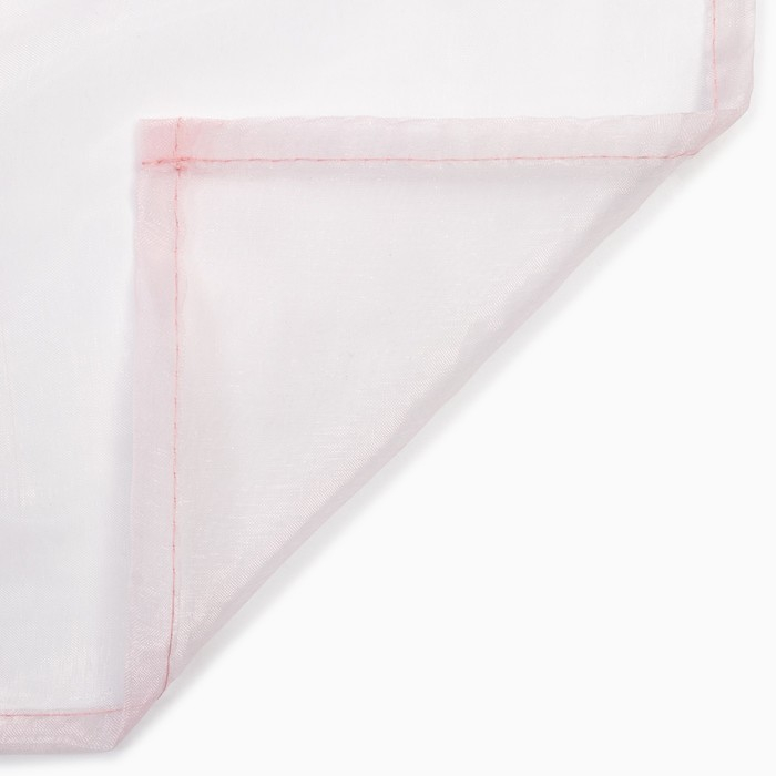 Штора органза 290х260 см, розовый, 100% полиэстер Штора органза 290х260 см, розовый, 100% полиэстер