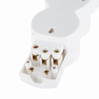 Колодка розеточная, Quick Fix, 3 гнезда с/з шторки с выкл 3680Вт 16А IP20 белая 32018 2, duw Колодка розеточная, Quick Fix, 3 гнезда с/з шторки с выкл 3680Вт 16А IP20 белая 32018 2, duw