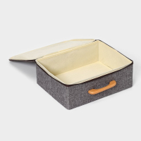 Короб для хранения на молнии LaDо́m &laquo;Рон&raquo;, 32&times;25&times;11 см, цвет серый