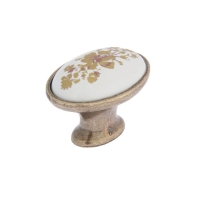 Ручка кнопка ТУНДРА РК023AB, цвет бронза Ручка кнопка ТУНДРА РК023AB, цвет бронза