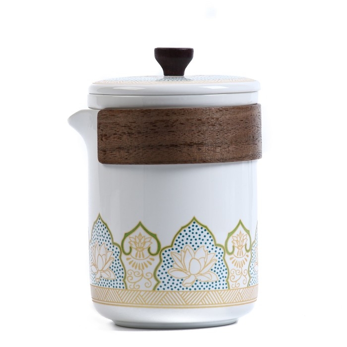 Набор для чайной церемонии 6 предметов на 3 персоны: чашка 50 мл, чайник 280 мл, белый