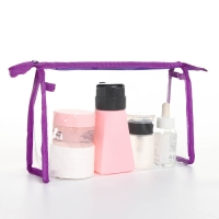 Набор косметичек 2 в 1 на молниях, цвет сиреневый