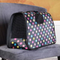 Сумка - переноска для животных "Горошек", чёрная, размер М, 40 х 21 х 27 см Сумка - переноска для животных "Горошек", чёрная, размер М, 40 х 21 х 27 см