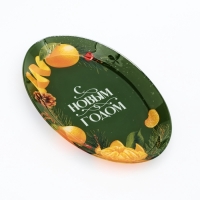 Блюдо овальное "С Новым годом", 24,5×15×2 см Блюдо овальное "С Новым годом", 24,5×15×2 см