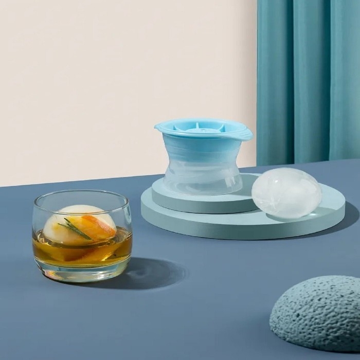 Форма для льда «Сфера» Доляна, 11×8,5×8 см, цвет МИКС Форма для льда «Сфера» Доляна, 11×8,5×8 см, цвет МИКС