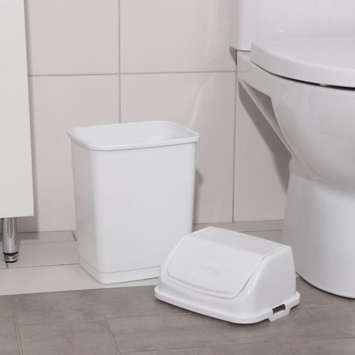 Ведро для мусора «Камелия», 8 л, белое Ведро для мусора «Камелия», 8 л, белое