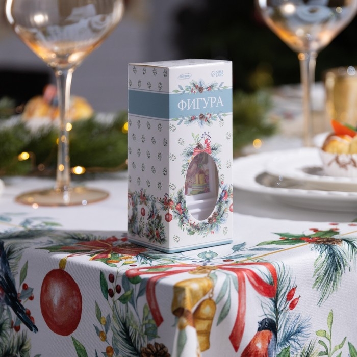 Светодиодная фигура &laquo;Белый фонарь с медвежонком&raquo; 5 &times; 12 &times; 5 см, пластик, батарейки AG13х3 (в комплекте), свечение тёплое белое