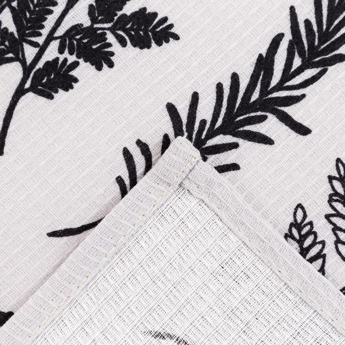 Полотенце кухонное Доляна &laquo;Листья&raquo; 35х60 см, 100% хлопок, 160г/м2