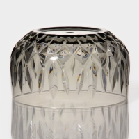 Салатник &laquo;Грани&raquo;, 750 мл, 13,4&times;7,5 см, цвет серый