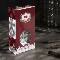 Светодиодная фигура «Серебристый фонарь с оленями» 7 × 13 × 3.5 см, пластик, батарейки AG13х3 (в комплекте), свечение тёплое белое Светодиодная фигура «Серебристый фонарь с оленями» 7 × 13 × 3.5 см, пластик, батарейки AG13х3 (в комплекте), свечение тёплое белое