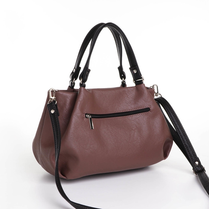 Сумка женская, средний размер, цвет коричневый