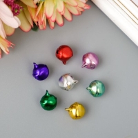 Набор декора для творчества металл "Колокольчики цветные" (набор 25 шт), d-1 см, 12х10 см Набор декора для творчества металл "Колокольчики цветные" (набор 25 шт), d-1 см, 12х10 см