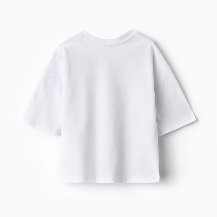 Футболка детская Basic line цвет белый, рост 140 см