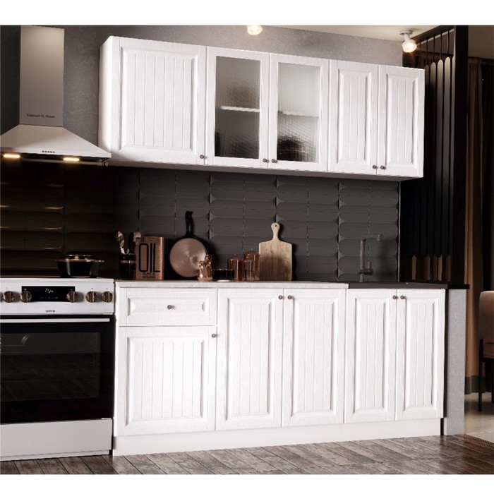 Кухонный гарнитур Хозяюшка 1.8 м, МДФ, Акация белая Кухонный гарнитур Хозяюшка 1.8 м, МДФ, Акация белая