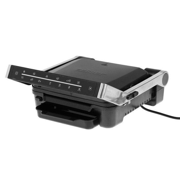 Гриль электрический Zelmer ZPR2600, 2000 Вт, антипригарное покрытие, 29.2х23 см, чёрно-серый 1025409 Гриль электрический Zelmer ZPR2600, 2000 Вт, антипригарное покрытие, 29.2х23 см, чёрно-серый 1025409