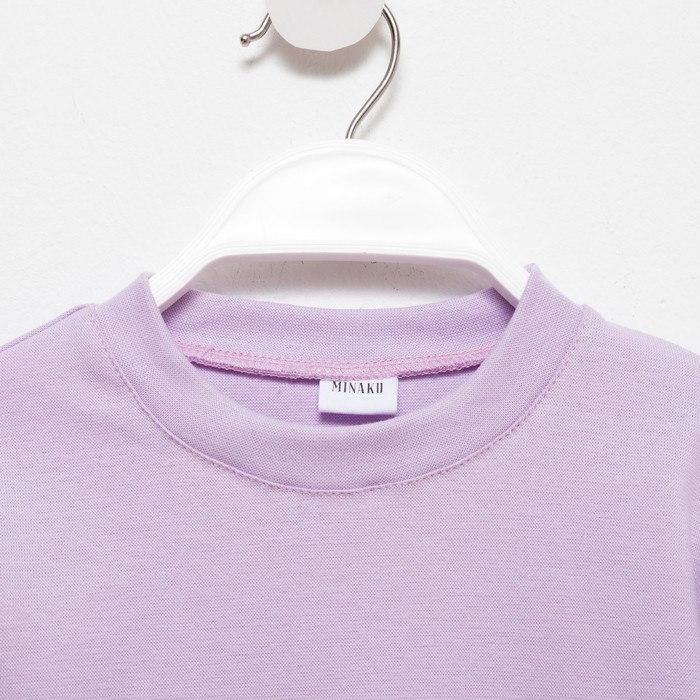 Комплект детский (джемпер, брюки) MINAKU: Casual Collection цвет сирень, рост 116