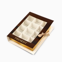 Коробка под 12 конфет с ячейками &laquo;Дерево&raquo; 18.5 х 13.5 х 3.5 см