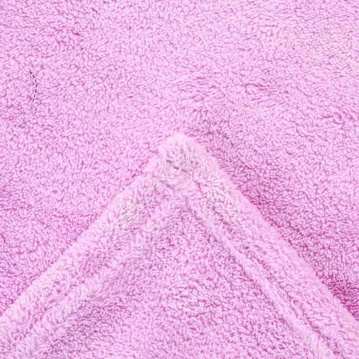 Полотенце-уголок LoveLife Полотенце-уголок LoveLife "Зая", цв. фиолетовый, 70х140 см, 100% п/э, микрофибра 280 г/м2