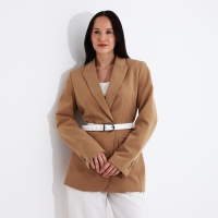 Ремень женский, ширина 2.7 см, винт, пряжка металл, цвет белый