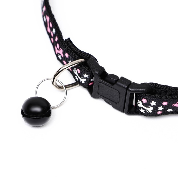 Ошейник двухслойный с фастексом Ошейник двухслойный с фастексом "Звездные косточки", 30 х 1 см, микс цветов