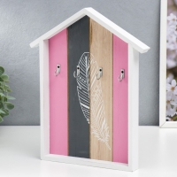 Крючки декоративные дерево "Пёрышко" 29х24х2,8см Крючки декоративные дерево "Пёрышко" 29х24х2,8см