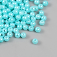 Набор бусин "Жемчуг" d 6 мм, 250 гр, голубая бирюза Набор бусин "Жемчуг" d 6 мм, 250 гр, голубая бирюза