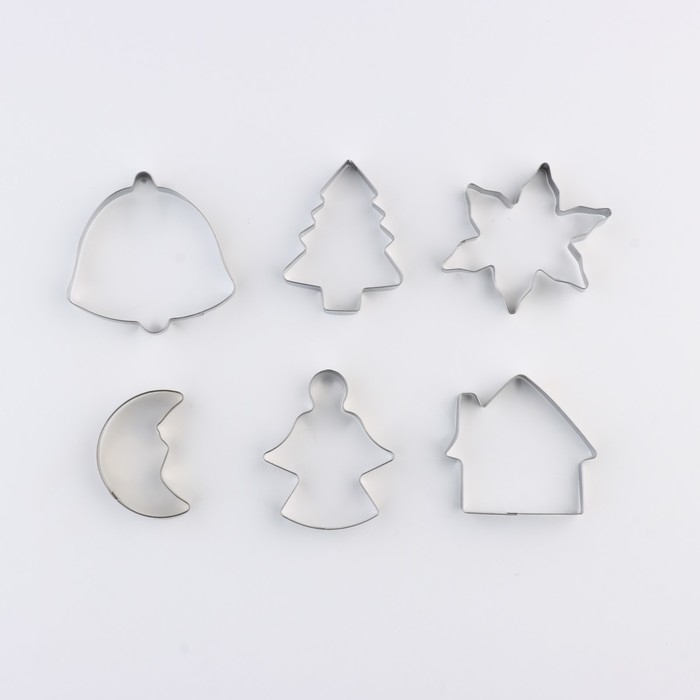 Новый год. Набор форм для печенья &laquo;Ангелочек&raquo;, 6 шт