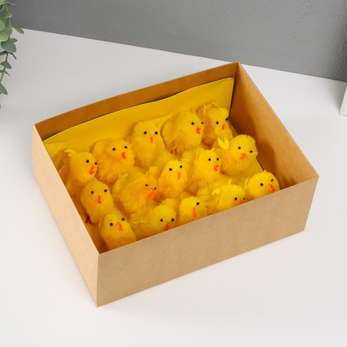 Сувенир пасхальный "Цыпа пушистая" набор 15 шт 7,5х5х5 см