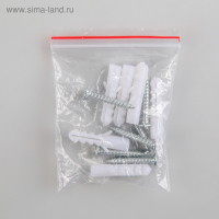 Карниз для ванной комнаты г-образный, 80&times;80 см, цвет белый