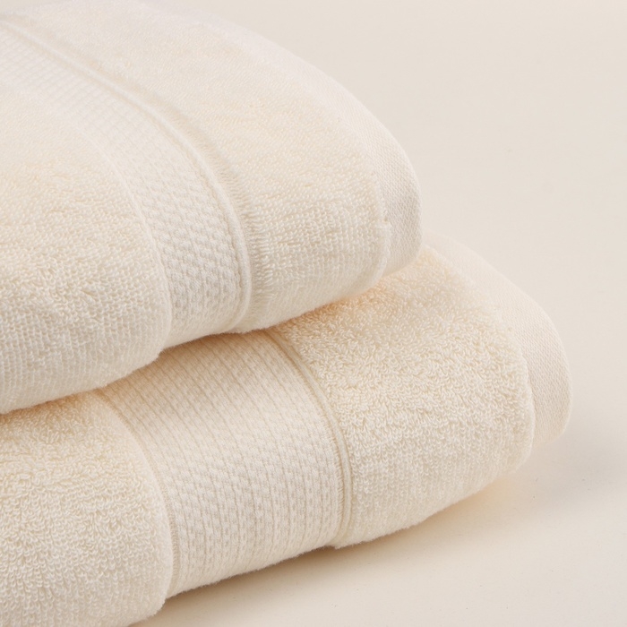 Полотенце махровое SL HOME: Classic "Айвори" 50х90 см, 100% хлопок, 530 г/м2