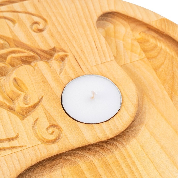 Менажница Adelica «Дракон», 1 секция, со свечей, 27×2 см, в подарочной коробке Менажница Adelica «Дракон», 1 секция, со свечей, 27×2 см, в подарочной коробке