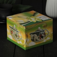 Чайник заварочный «Весеннее цветение», 200 мл , с металлическим ситом, цвет зеленый Чайник заварочный «Весеннее цветение», 200 мл , с металлическим ситом, цвет зеленый