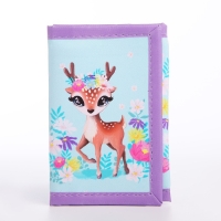 Подарочный набор для девочки &laquo;Оленёнок&raquo;, кошелёк, блокнот, ручка