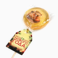 Леденец с вафельной печатью &laquo;Балдежного нового года&raquo;, 25 г