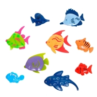 Рыбалка «Морские приключения», 9 рыбок, 2 удочки Рыбалка «Морские приключения», 9 рыбок, 2 удочки