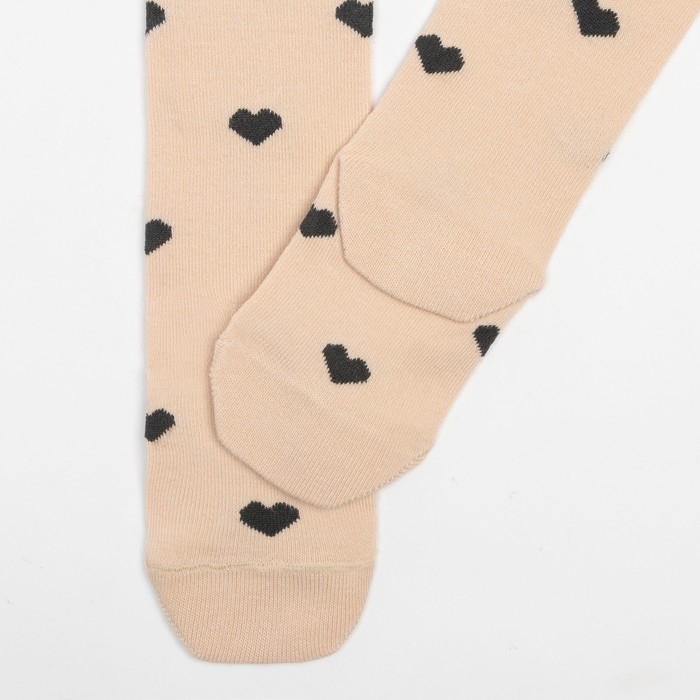Колготки детские KAFTAN Колготки детские KAFTAN "Сердечки", 116-122 см, бежевый