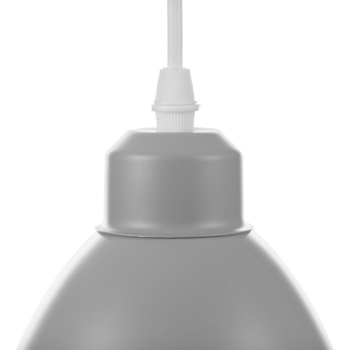 Светильник BayerLux Подвес "Овал" 1x40Вт E27 серый 14х14х18-98 см