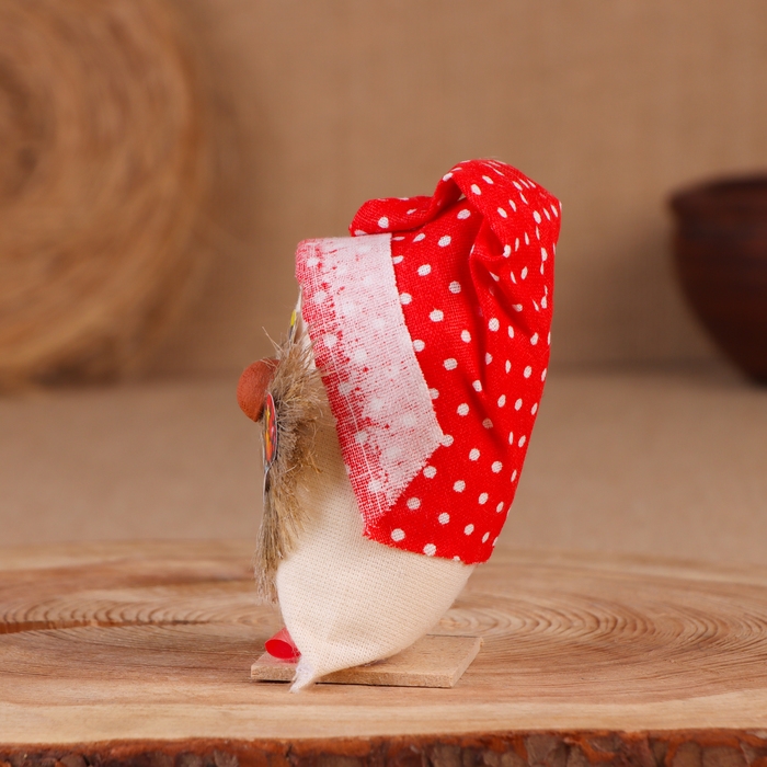 Оберег &laquo;Домовой&raquo;, с ложкой, 10 см, микс