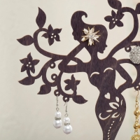 Подставка для украшений &laquo;Лесная фея&raquo; 20&times;12&times;25 см, толщина 3 мм, цвет полисандр