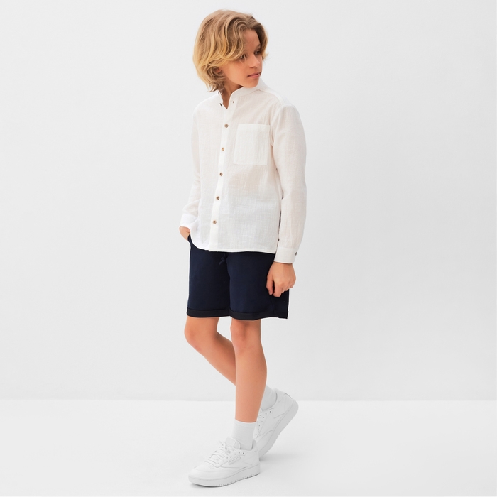 Шорты для мальчика MINAKU цвет синий, рост 134