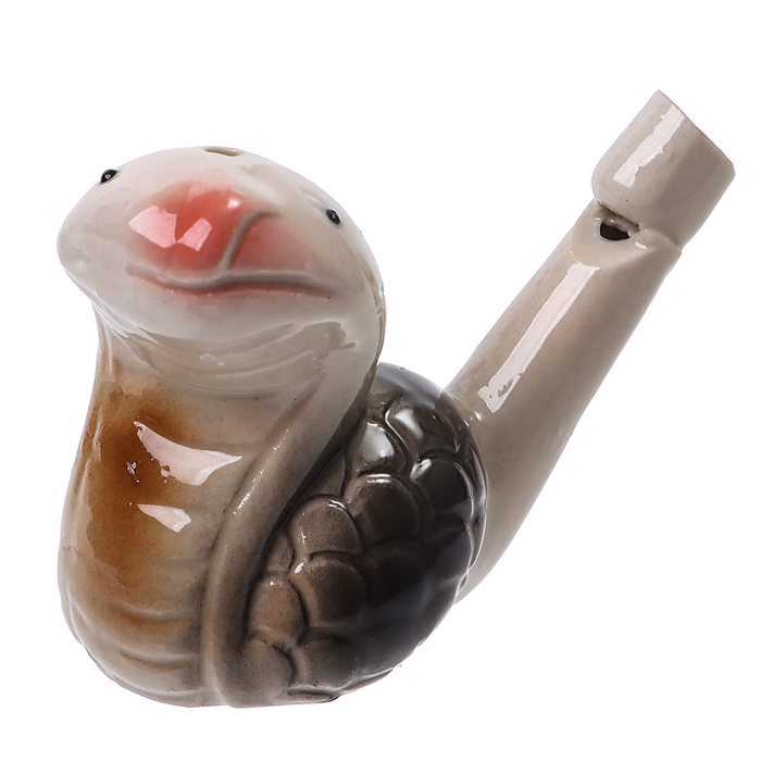 Свистулька керамическая &laquo;Чёрная змея&raquo;, 3,5 &times; 7,5 &times; 5,5 см