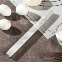 Скалка из мрамора Magistro, 25×2,2×2,2 см, цвет белый Скалка из мрамора Magistro, 25×2,2×2,2 см, цвет белый