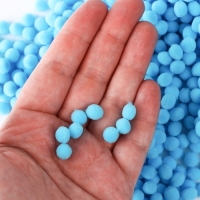 Набор текстильных деталей для декора. Помпоны для творчества «Голубые», 55 гр Набор текстильных деталей для декора. Помпоны для творчества «Голубые», 55 гр